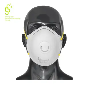 Mascarilla antipolvo desechable, máscara respiradora antipolvo, mascarilla no tejida N95 con carbón activo y válvula