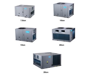 Sul tetto imballato da 7.5ton-30ton condizionatore d'aria Chiller ventilatore canalizzato unità Midea/Trane/DB - Product Image 4