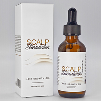 Huile Essentielle Bio OEM Sclap Menthe pour Soins Capillaires Anti-Frisottis Lissante et Brillante à la Rosmarine et à l'Acétate de Tocophérol 60ml Huile de Croissance Capillaire