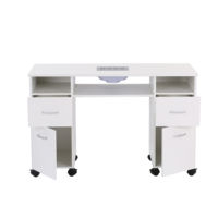 Station de manucure multifonctionnelle moderne de haute qualité, table de maquillage, mobilier de salon, table de manucure, salon, HONGZI HZ2075