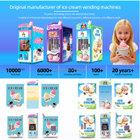 Mesin Penjual Es Krim Lunak Berbasis Susu Otomatis Penuh untuk Luar Ruangan, Komersial, dan Pintar dengan Pembayaran Koin/Uang Kertas/Kartu Kredit (OEM ODM)