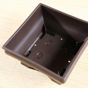 Pots de bonsaï carrés classiques en <span class=keywords><strong>plastique</strong></span> de conception unique de 15.4cm pour cactus et arbre succulents - Product Image 2