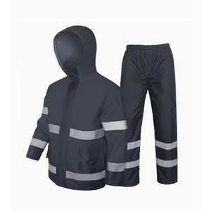 Impermeabile Unisex <span class=keywords><strong>per</strong></span> <span class=keywords><strong>Motociclisti</strong></span> con Strisce Riflettenti, Giacca e Pantaloni <span class=keywords><strong>per</strong></span> Golf, Pesca e Guida Sicura - Product Image 3