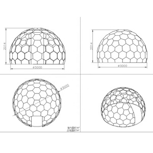 Diseño elegante Bubble Luxury Comfort mejor cúpula geodésica Tienda de campaña con textura de <span class=keywords><strong>cristal</strong></span> Dome House - Product Image 4