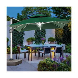 Diseño comercial personalizado restaurante <span class=keywords><strong>sombrilla</strong></span> de aluminio manivela poste <span class=keywords><strong>lateral</strong></span> Resort Hotel jardín sol patio playa <span class=keywords><strong>sombrilla</strong></span> al aire libre - Product Image 5