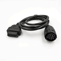 2025 LT022 hembra OBD2 16 pines a macho BMW motocicleta conector 10 pines para todas las herramientas de diagnóstico de motocicleta BMW de 10 pines