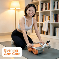Rodillo Abdominal de Rebote Automático para Reafirmar el Cuerpo, Entrenamiento Deportivo en Casa para Adultos, Ejercicio Diario de Fitness