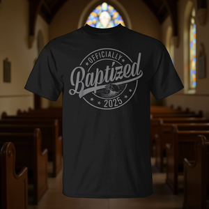 Camiseta Oficial de Bautismo Cristiano 2025, Ropa Religiosa de Jesús, Cristo y Dios - Product Image 3