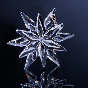 Décoration de Noël, ange suspendu, pendentif, cristal transparent, flocon de neige en verre, ornements brillants, décoration de voiture - Product Image 4