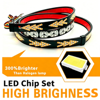 Bande lumineuse LED 24V pour pick-up, feu arrière coloré en forme d'arête de poisson, étanche, RGB, feu stop, marche arrière, clignotant, pour SUV