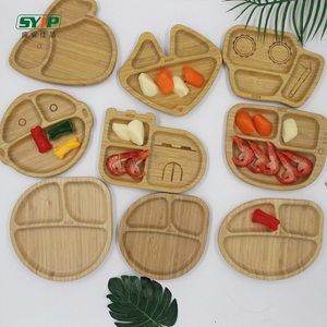<span class=keywords><strong>Assiette</strong></span> de singe en <span class=keywords><strong>bambou</strong></span> écologique personnalisée avec <span class=keywords><strong>ventouse</strong></span> pour le repas de bébé-<span class=keywords><strong>Assiette</strong></span> en bois pour enfants - Product Image 5