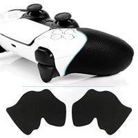 Autocollant antidérapant pour manette PS5, poignée de manette absorbant la transpiration, peau en cuir artificiel texturé, autocollant de protection ultra fin