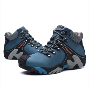 Botas de Invierno <span class=keywords><strong>Impermeables</strong></span> con Cordones, Forro de Piel Auténtica y Suela de PU, Zapatos de Senderismo Cálidos - Product Image 6