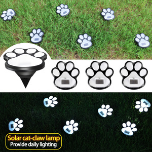 Nueva Lámpara <span class=keywords><strong>Solar</strong></span> Creativa para Exteriores con Forma <span class=keywords><strong>de</strong></span> Garra <span class=keywords><strong>de</strong></span> Gato, IP65 Impermeable, para Jardín, Patio, Césped, Decorativa con Forma <span class=keywords><strong>de</strong></span> Pata <span class=keywords><strong>de</strong></span> Animal, en Existencia - Product Image 1