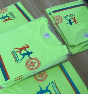 T-shirt manches courtes pour enfants, couleurs néon vert, estival, bon marché, exercice, course en plein air, garçon et fille, - Product Image 6