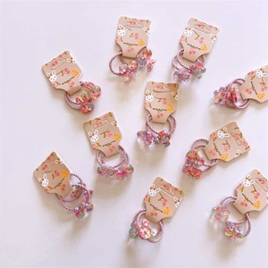 Coletero Transparente con Flores para Niñas, Diadema con Trenza de Centípodo, Accesorio para el Cabello - Product Image 2