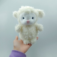 Peluches en Fourrure de Peluche Bouclée de 20 cm pour Animaux, Lapin, Cochon, Canard, Hibou, Ours Renard