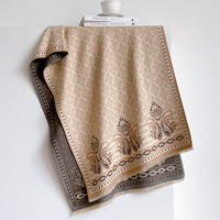 Nouvelles conceptions de voyage personnalisées motif tropical floral étoles Bufanda châles 185*65cm épais chaud cachemire sensation écharpes d'hiver