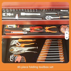 85pcs <b>Tool</b> Set Socket Wrench Auto Repair Hand Kit With Folding Metal <b>Box</b> PL-85 PL-85 - Product Image 2