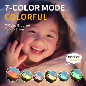 Lampe de nuit <span class=keywords><strong>créative</strong></span> en silicone caméléon rechargeable par USB, lumière colorée pour la chambre d'enfant, <span class=keywords><strong>ambiance</strong></span> apaisante pour le sommeil - Product Image 6