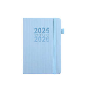 2026 Hardcover PU Leather Planner Plain Ruled Paper Daily Scheduler With <strong>365</strong> Annual Calendar <strong>Personalized</strong> <strong>Office</strong> &amp; School Agenda - Product Image 1
