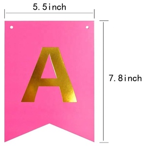 <span class=keywords><strong>Happy</strong></span> <span class=keywords><strong>Birthday</strong></span> Banner Bunting <span class=keywords><strong>Birthday</strong></span> Party decorazione da parete Gold Stamping Hanging Paper <span class=keywords><strong>Birthday</strong></span> Banner Party Decor Supplies - Product Image 5