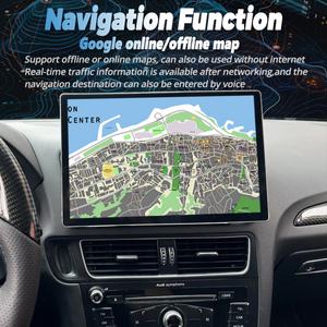 Carplay Inalámbrico de 13.3 Pulgadas y 256 GB, Android 14, Soporte para Tablero de Auto, Estéreo para Auto, Audi Q5 2009-2016, WIFI, 4G, SIM, USB, Pantalla Dividida, BT, GPS, Navegador - Product Image 3