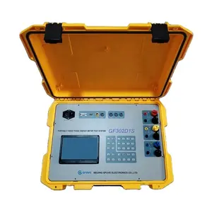 Calibración de prueba de medidor de energía trifásico portátil con estándar de referencia