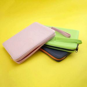Hot Sale 100% Eco Friendly Small Silicone <b>File</b> Bag Fashionable Zipper Closure Washable Travel <b>Case</b> for Daily Use - Product Image 6