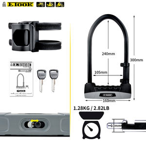 ETOOK Scooter Mạnh Nhất Xe Đạp U Khóa An Ninh Nhiệm Vụ Nặng Nề Ebike Key U Khóa - Product Image 2
