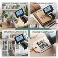 Imprimante jet d'encre portable, pistolet d'impression rapide à séchage rapide de 0,5 pouce, impression de date et de codes QR sur tout, machine d'étiquetage domestique