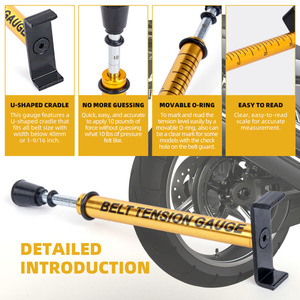 Herramienta de medición de tensión de correas para motocicletas y automóviles, 10 lb, universal, para reparación y reemplazo - Product Image 4