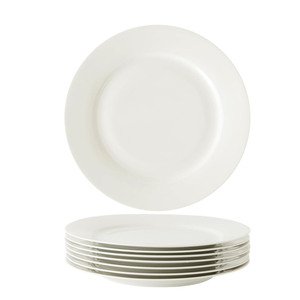 Assiettes en porcelaine blanches pour restaurant, service de traiteur, vaisselle en céramique personnalisée en gros, fabriquées en Chine - Product Image 1