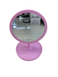 Round Desktop Makeup <b>Mirror</b> <b>Plastic</b> Frame Single Side Beauty Tool - Product Image 1