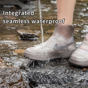 Protège-chaussures imperméables en silicone pour bottes hautes, antidérapants, réutilisables, épaissis, pour l'extérieur, vente en gros - Product Image 2