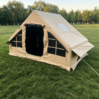 Tente de glamping gonflable robuste, résistante aux UV et aux intempéries, abri pour les vacances en plein air, pique-niques, camping