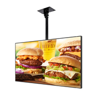 Pantalla Digital de Menú Independiente de 32, 43 y 55 Pulgadas, 2K 4K, Wifi, Pantalla Dividida, Bisel Super Estrecho, para Restaurantes