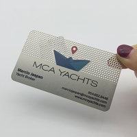 Logo personnel personnalisé de haute qualité Carte de crédit en acier inoxydable durable Taille Carte de visite en métal en acier inoxydable