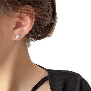 <b>Stud</b> <b>Earrings</b> Ball Shape Claw Setting 4mm 6mm 7.5mm Everyday Wear Unisex - Product Image 5