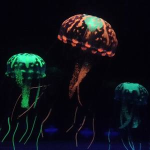 Venta de medusas brillantes de silicona de fábrica, medusas para acuario, pecera, decoración de acuario - Product Image 3