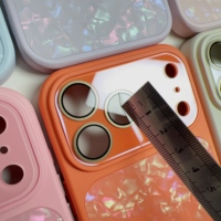 Coque de protection magnétique INS Style avec grande fenêtre en verre et motif marbre pour iPhone 17 Pro Max 16 15