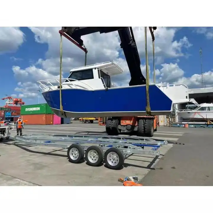 Motoscafo in alluminio in vendita Canada 8.9m 29ft in alluminio barca da pesca barca profonda V scafo