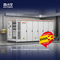 Conteneur de stockage d'énergie BESS à refroidissement liquide 20FT 5MWh, batterie au lithium LiFePO4 pour alimentation électrique ininterrompue