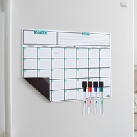 Tableau blanc magnétique hebdomadaire pour réfrigérateur, 16x12 pouces, résistant aux taches, effaçable à sec, pour liste de tâches et plans de repas