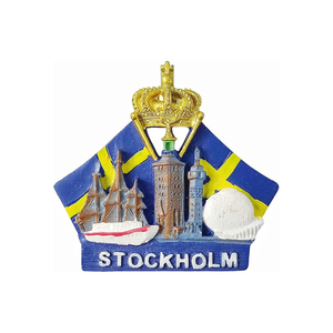 Imán <span class=keywords><strong>de</strong></span> Resina <span class=keywords><strong>de</strong></span> Estocolmo, <span class=keywords><strong>Suecia</strong></span>, Recuerdo <span class=keywords><strong>de</strong></span> la Ciudad, Decoración para Refrigerador, Regalo Turístico - Product Image 2