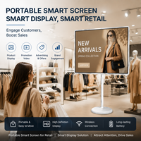 Écran de télévision portable de 32 pouces, écran tactile Android, téléviseur rotatif sur pied pour la maison, les soins de santé, les supermarchés