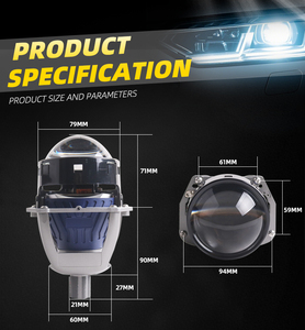 Sanvi AF02 <span class=keywords><strong>Afs</strong></span> Car Headlight Retrofit Kit Bulb Bi-led Proyector Lens para Universal Car Fit para proyector lente faro - Product Image 2