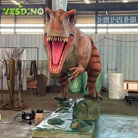 Modèle de dinosaure animatronique réaliste pour enfants, en silicone, avec effets sonores et mouvements, pour parcs à thème, expositions et événements en plein air