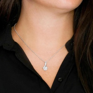 GT 2022-colgante de circonia cúbica de diseño clásico, cadena de clavícula personalizada, regalo para madre - Product Image 2