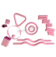 Ensemble d'haltères en silicone pour Pilates, idéal pour l'entraînement du tronc à la maison ou en studio.